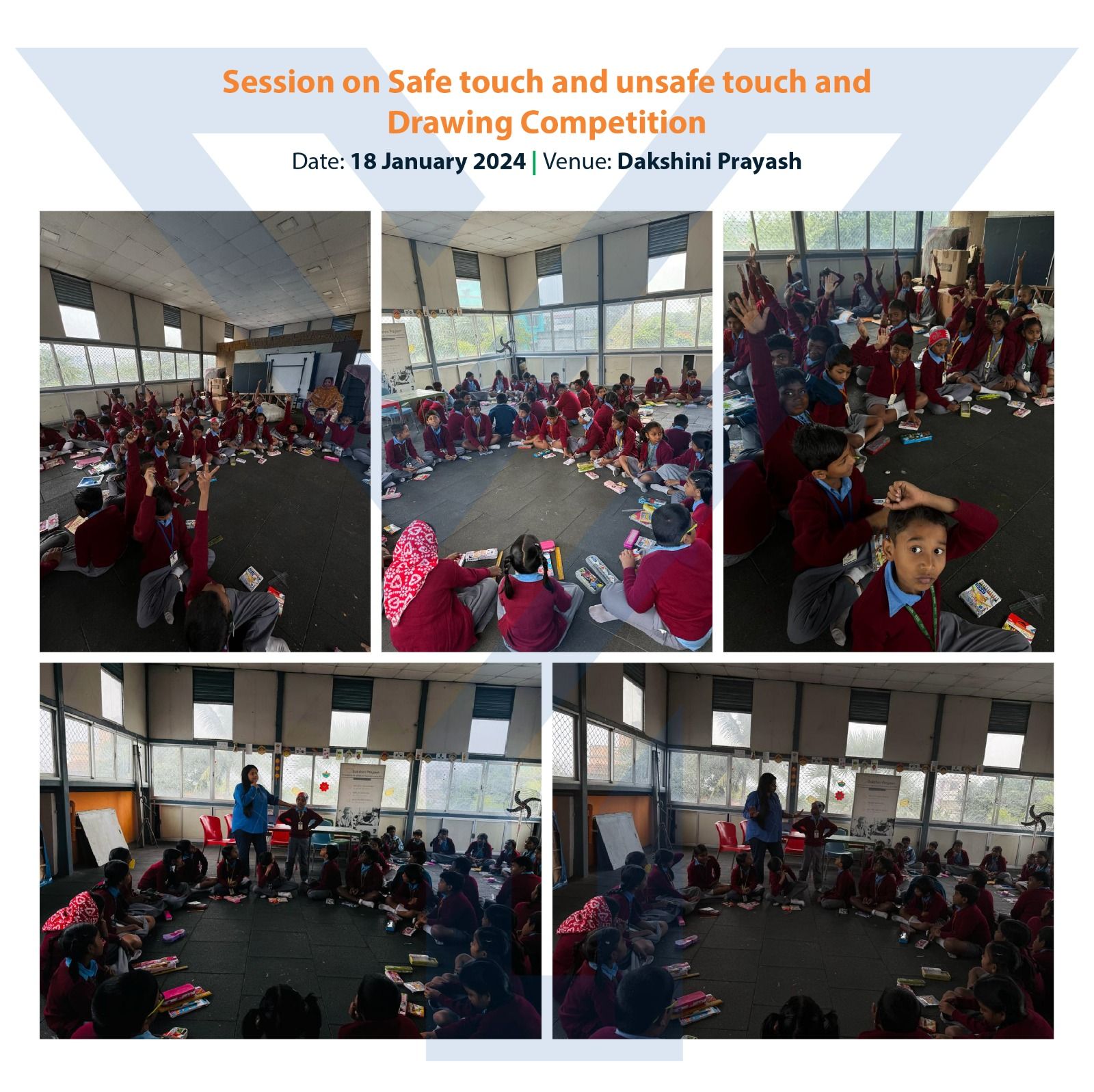 Yi24 | Session on Safe & Unsafe Touch at Dakshini Prayash!