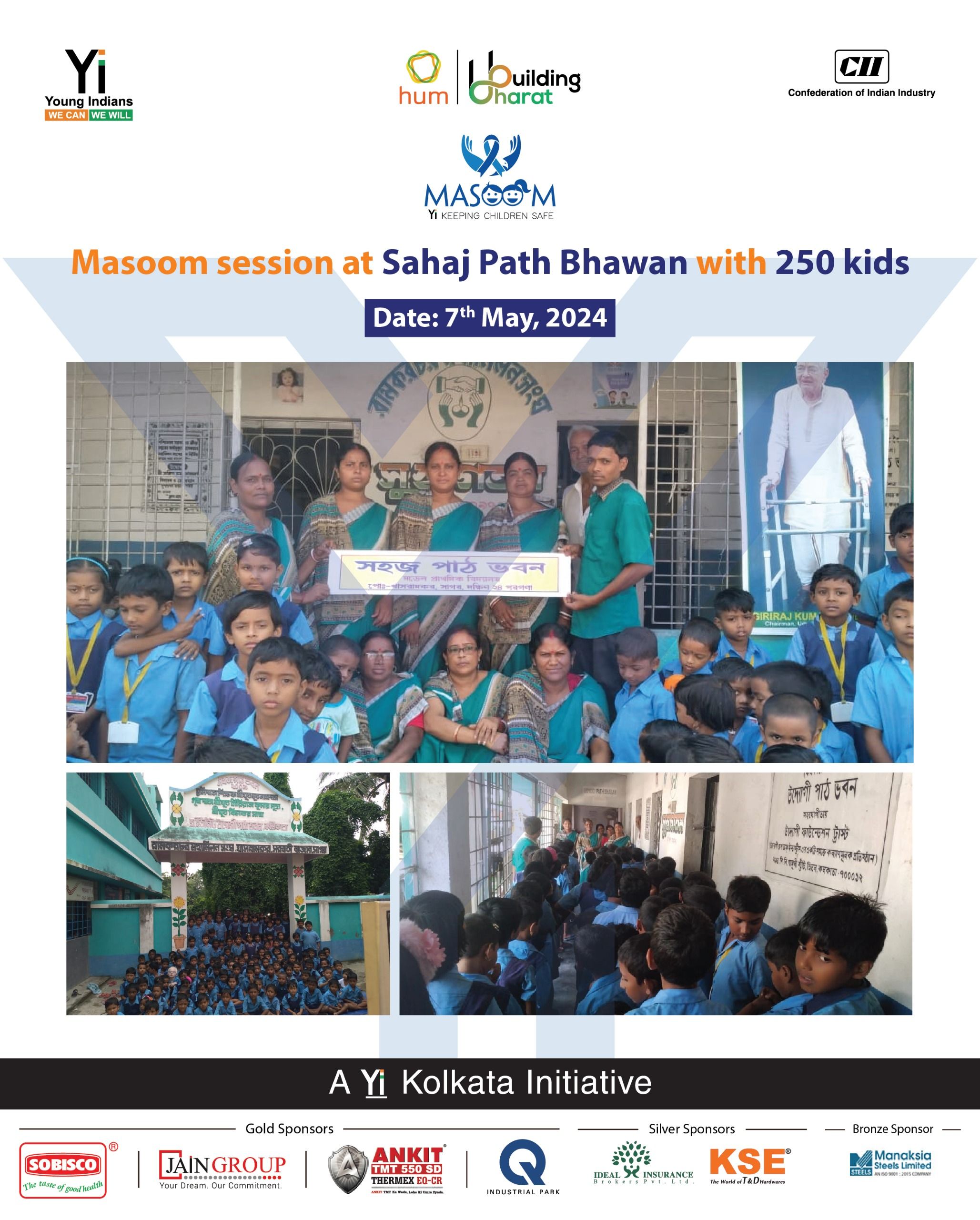 Yi24 | Masoom - Awareness Session at Sahaj Path Bhawan School with 250 Students
