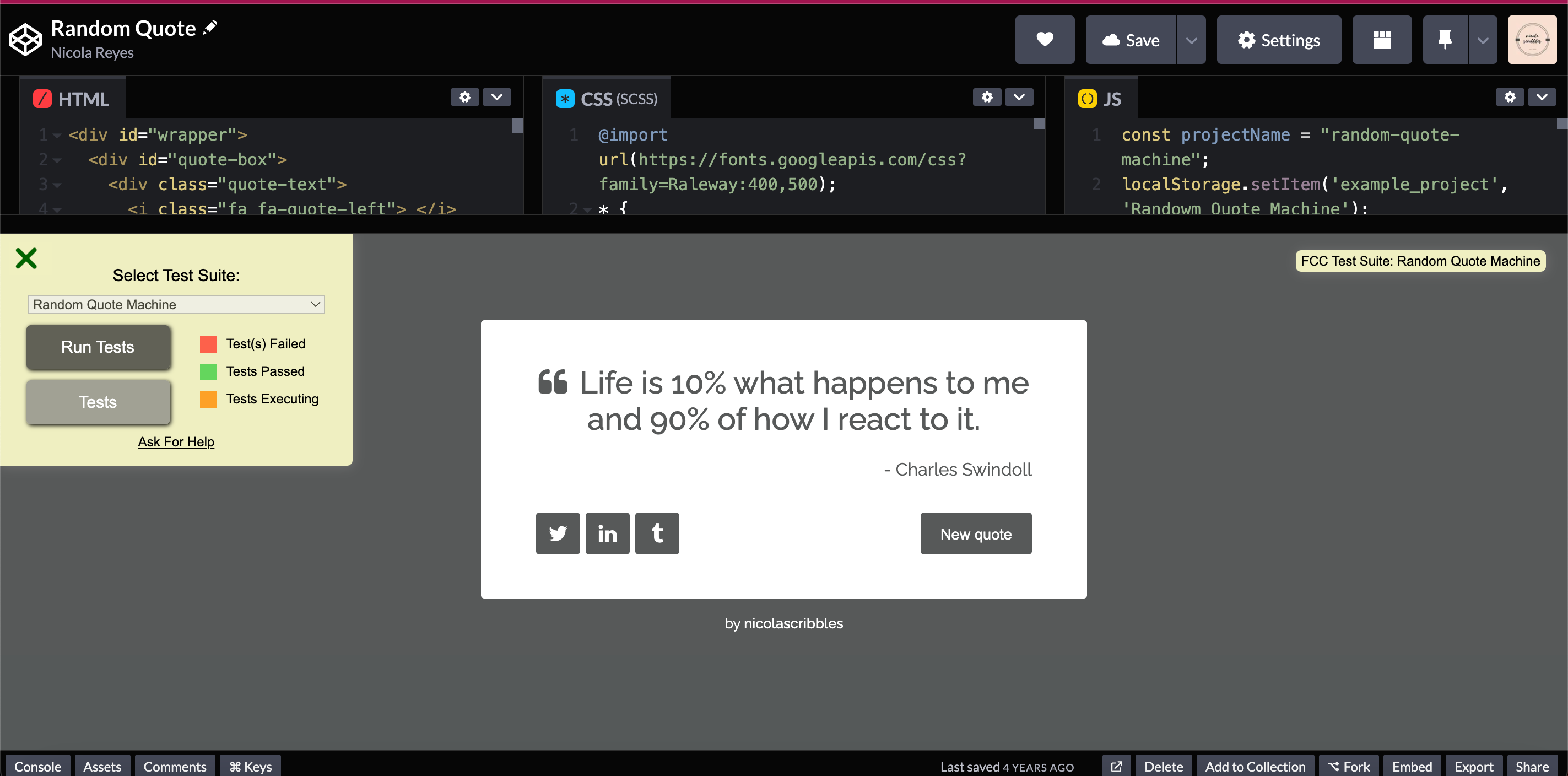 Random Quote Generator
