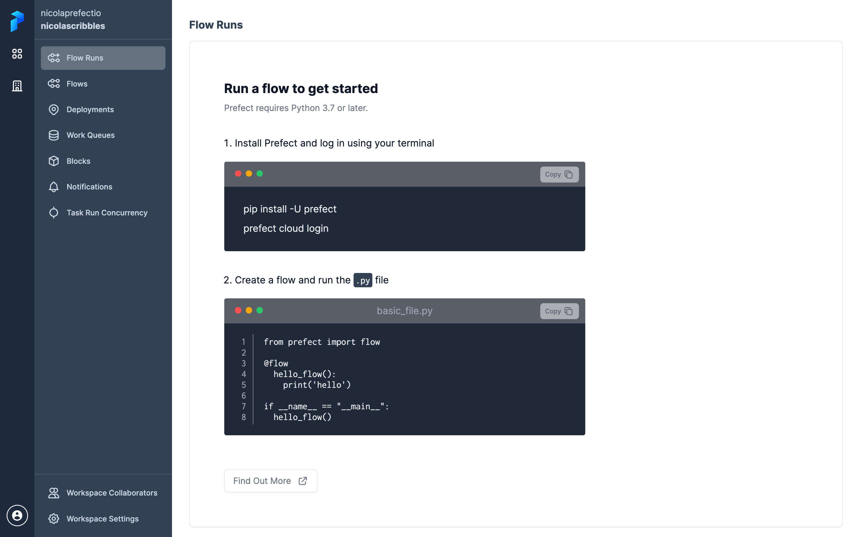 Prefect Cloud 2 UI and Prefect 2 UI