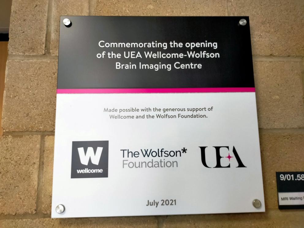 UWWBIC sign outside door of building