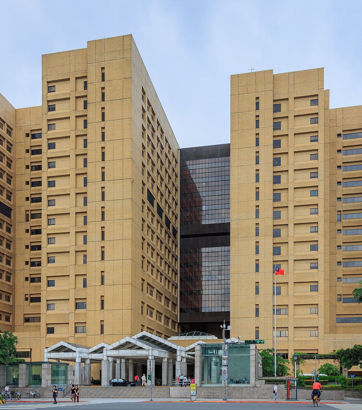 Red brick building of National Taiwan University Hospital in central Taipei