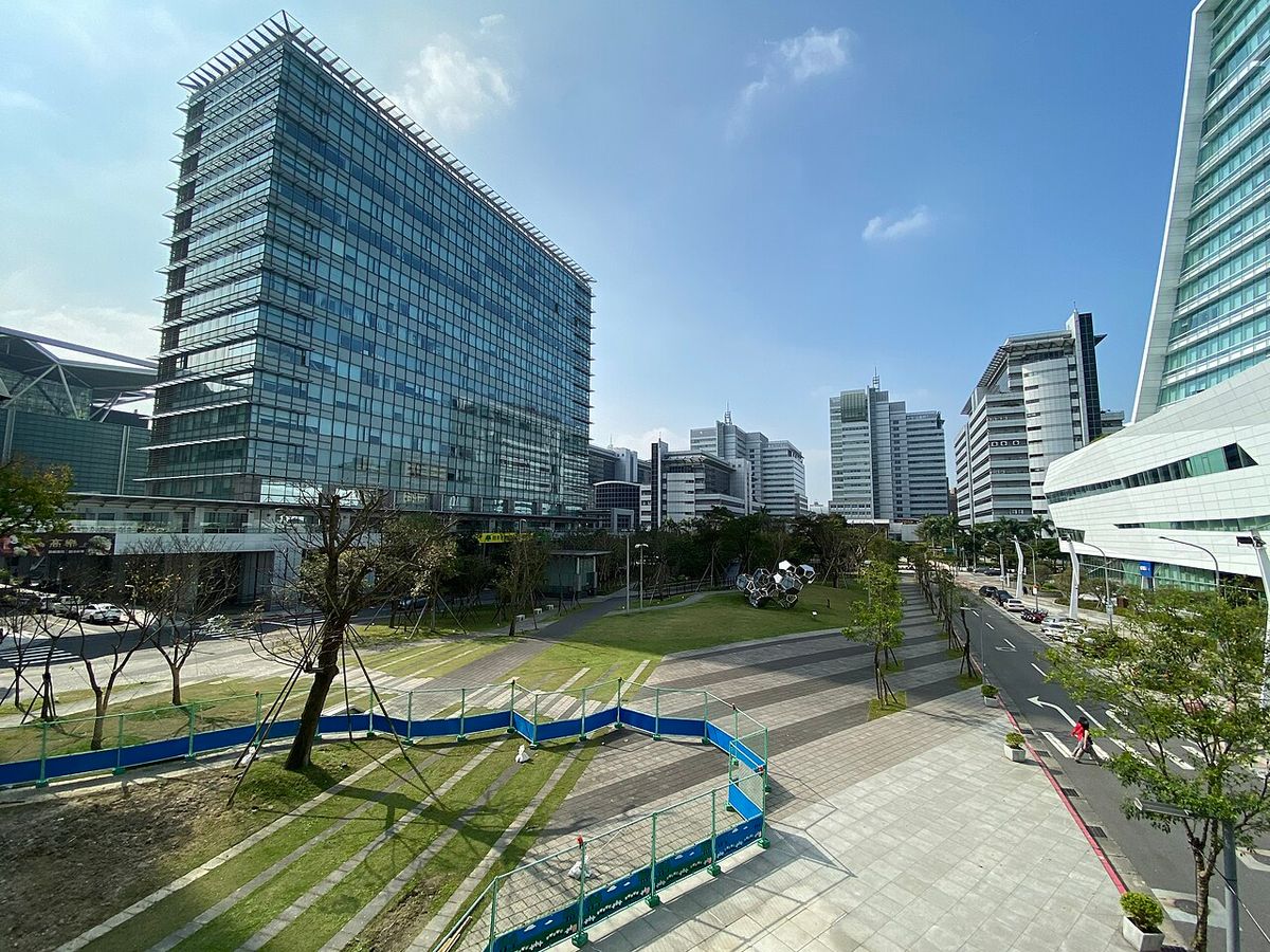 Nangang Software Park in Taipei, a hub for tech companies that hire foreign engineers
