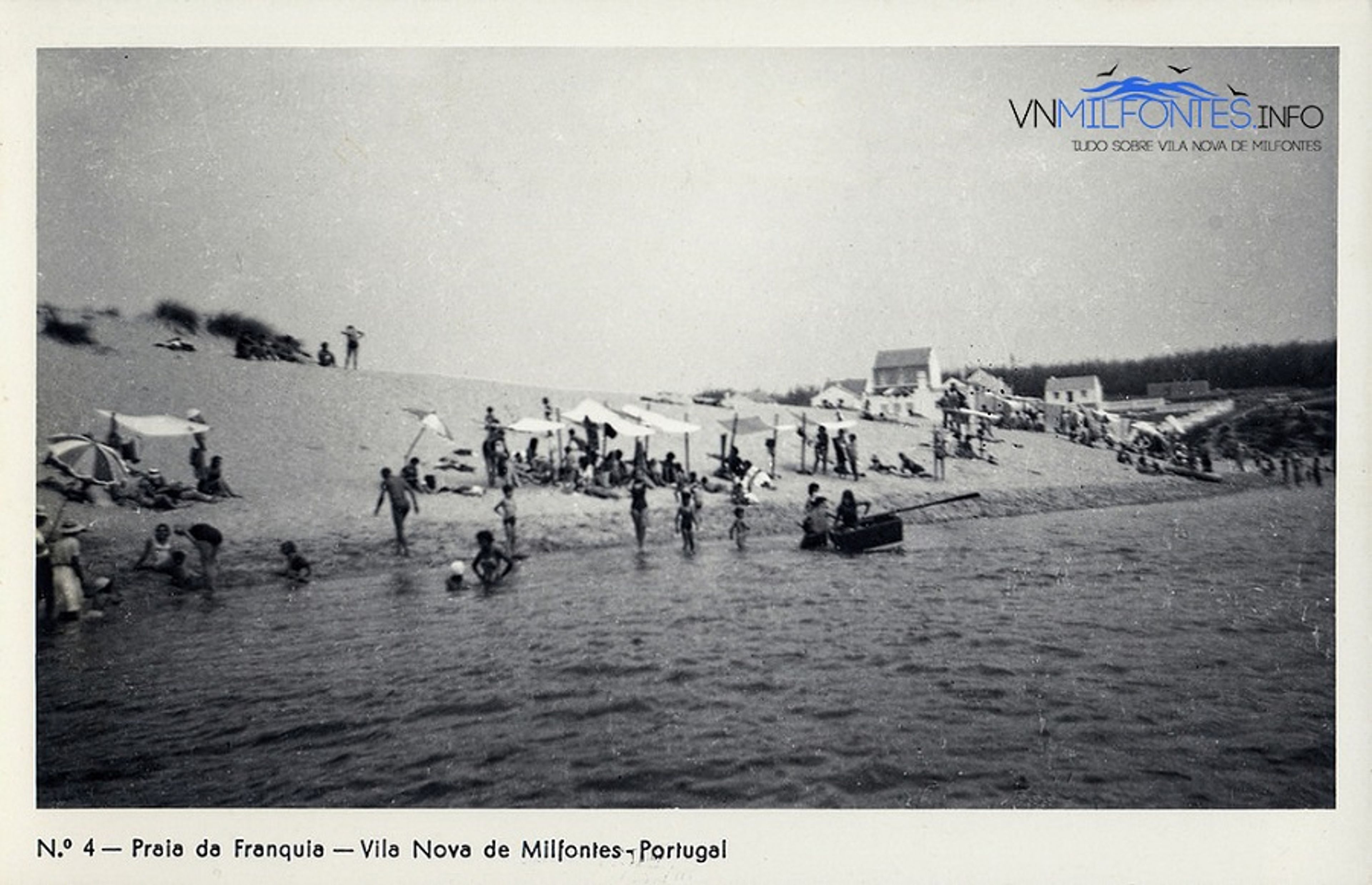 Postal Antigo da Praia da Franquia