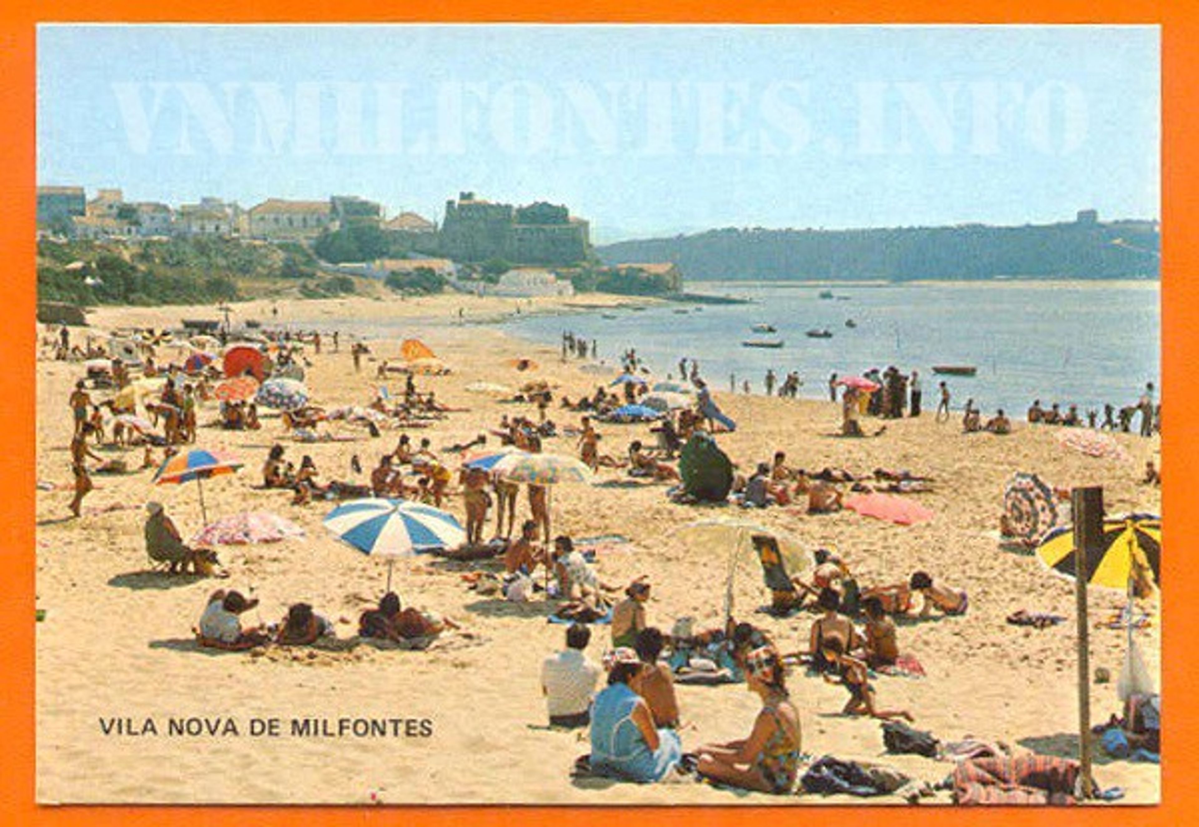 Praia de Vila Nova de Milfontes [Postal Antigo]