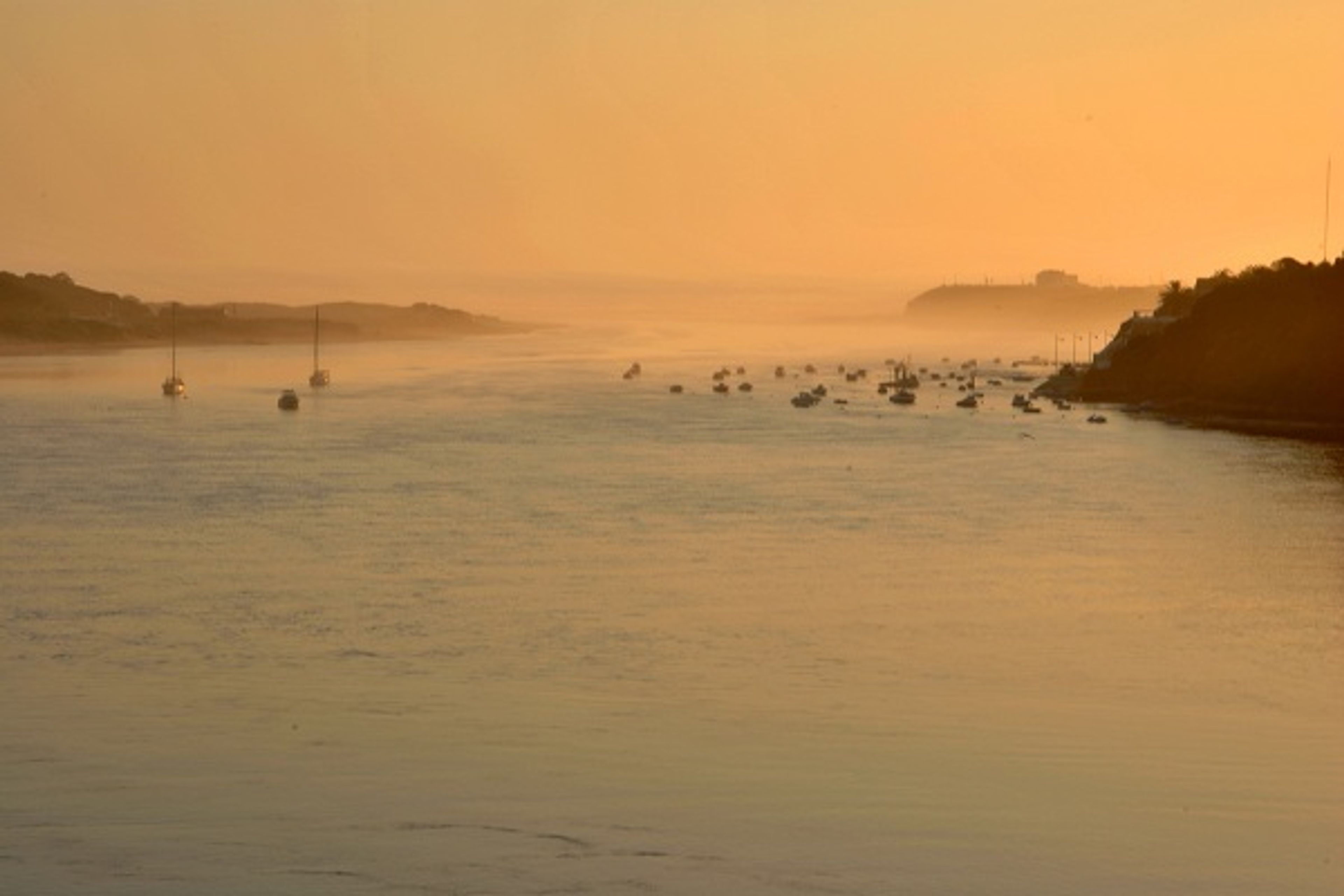 Névoa na Foz do Mira