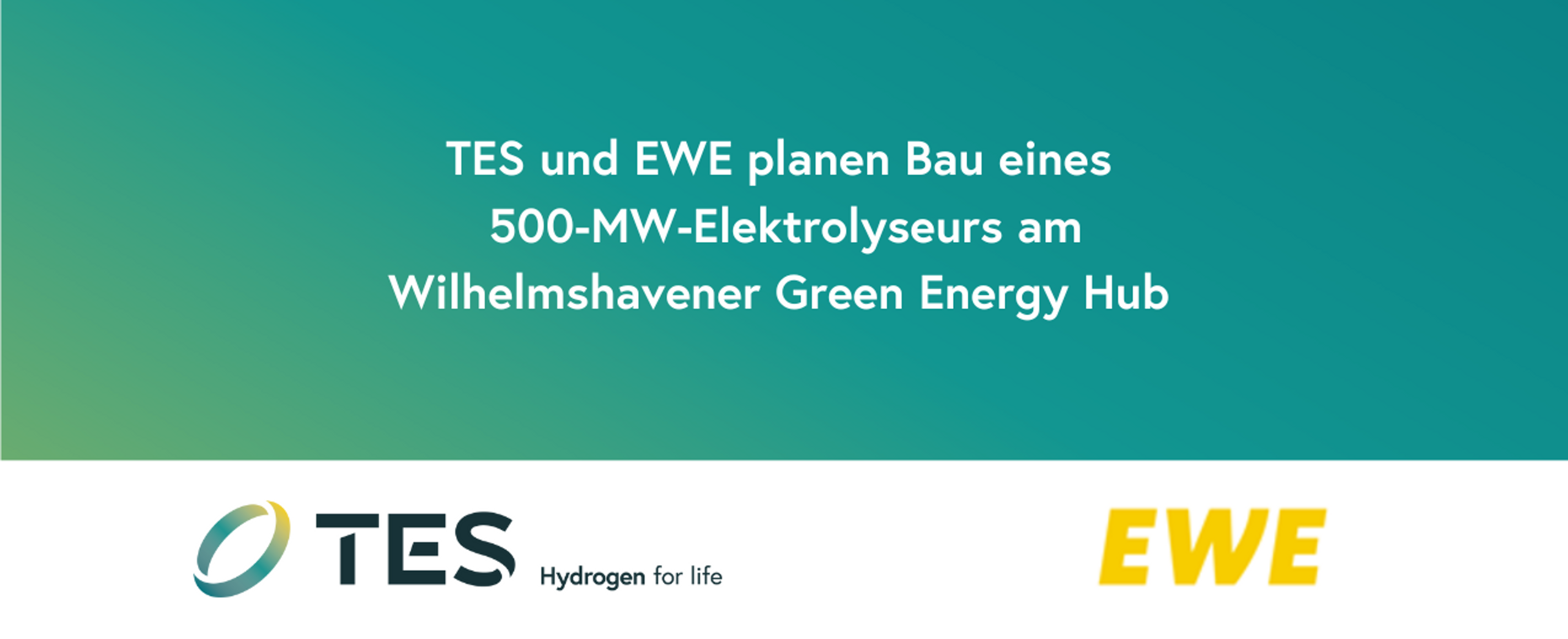 TES and EWE to Build 500MW Electrolyser at Wilhelmshaven Green Energy Hub