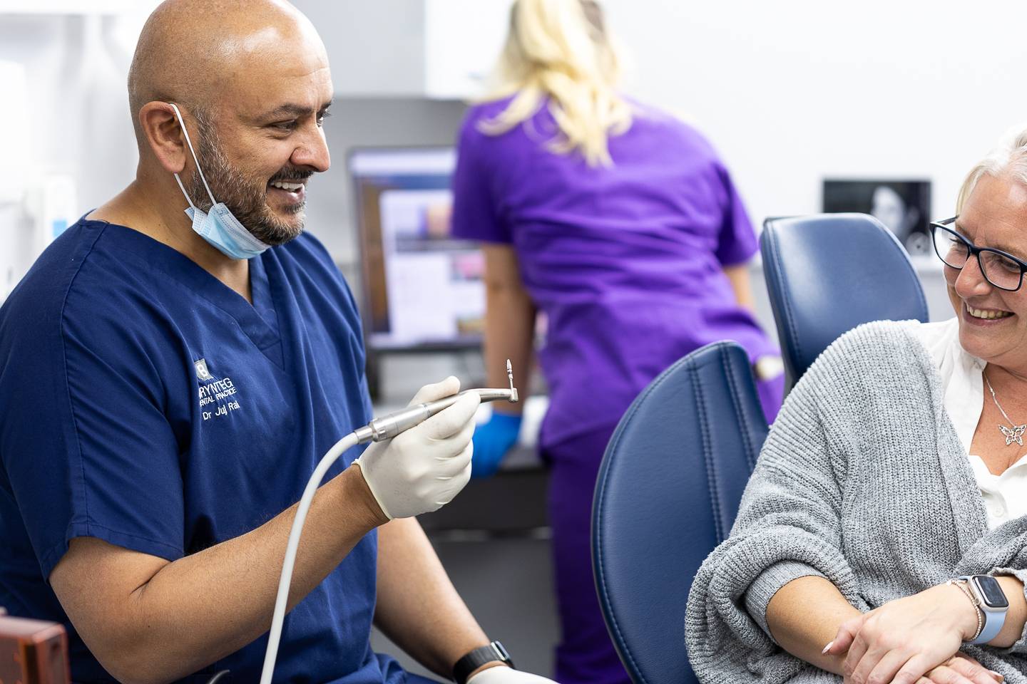 Teeth cleaning at Brynteg Dental
