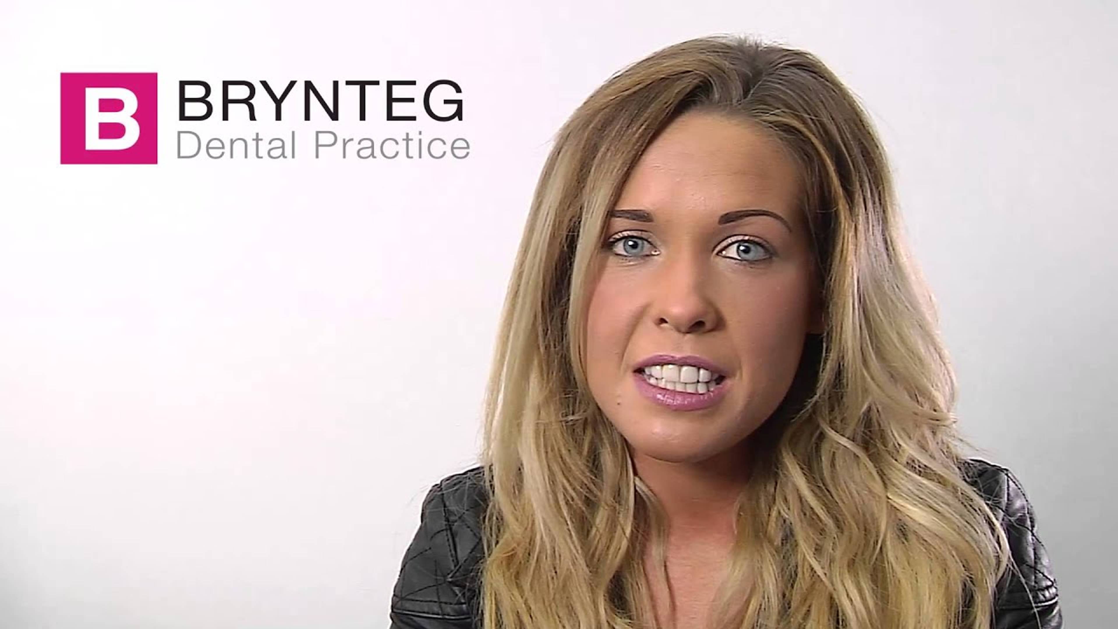 Happy tooth whitening patient at Brynteg Dental