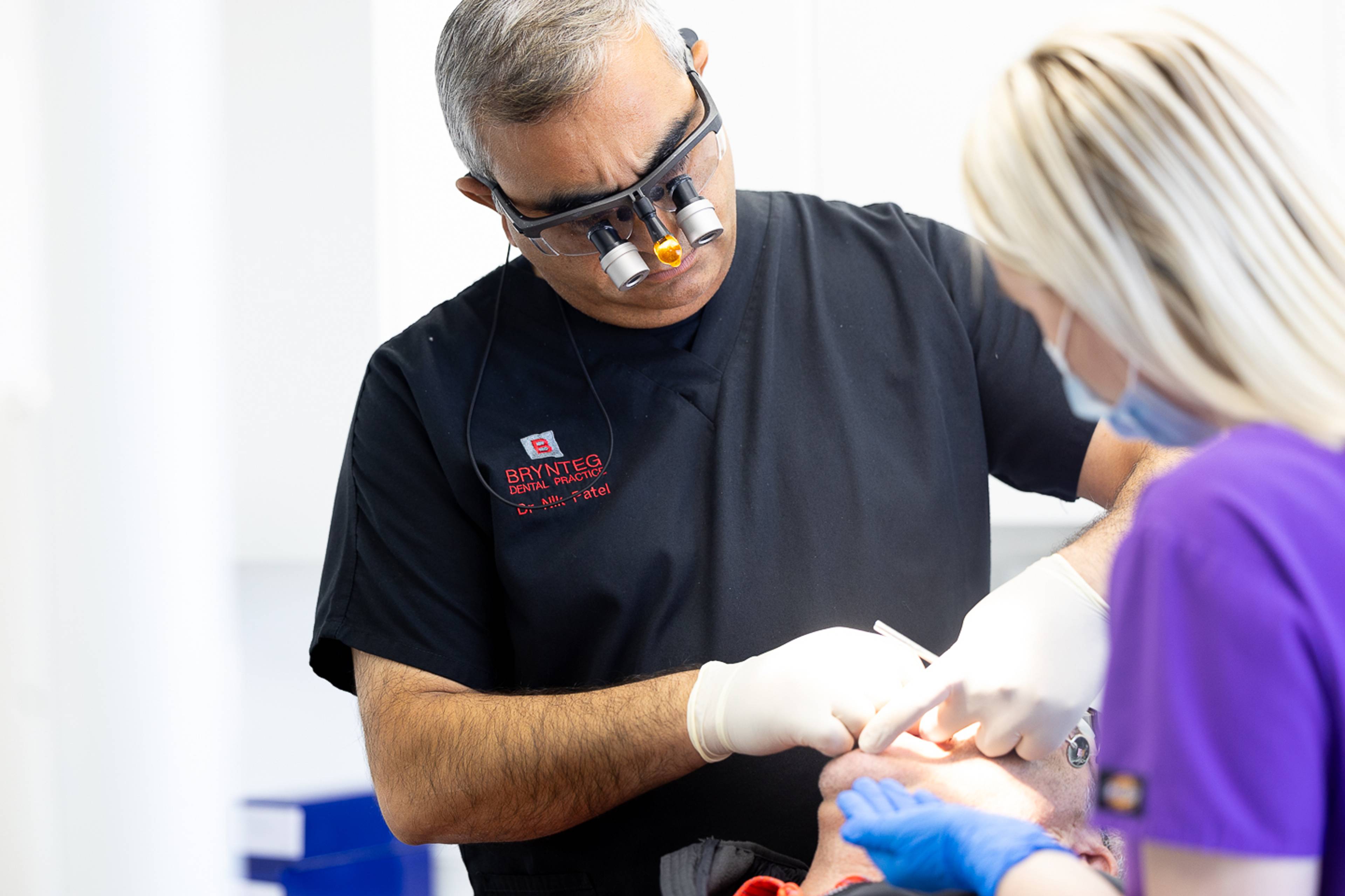 Tooth extraction surgery at Brynteg Dental