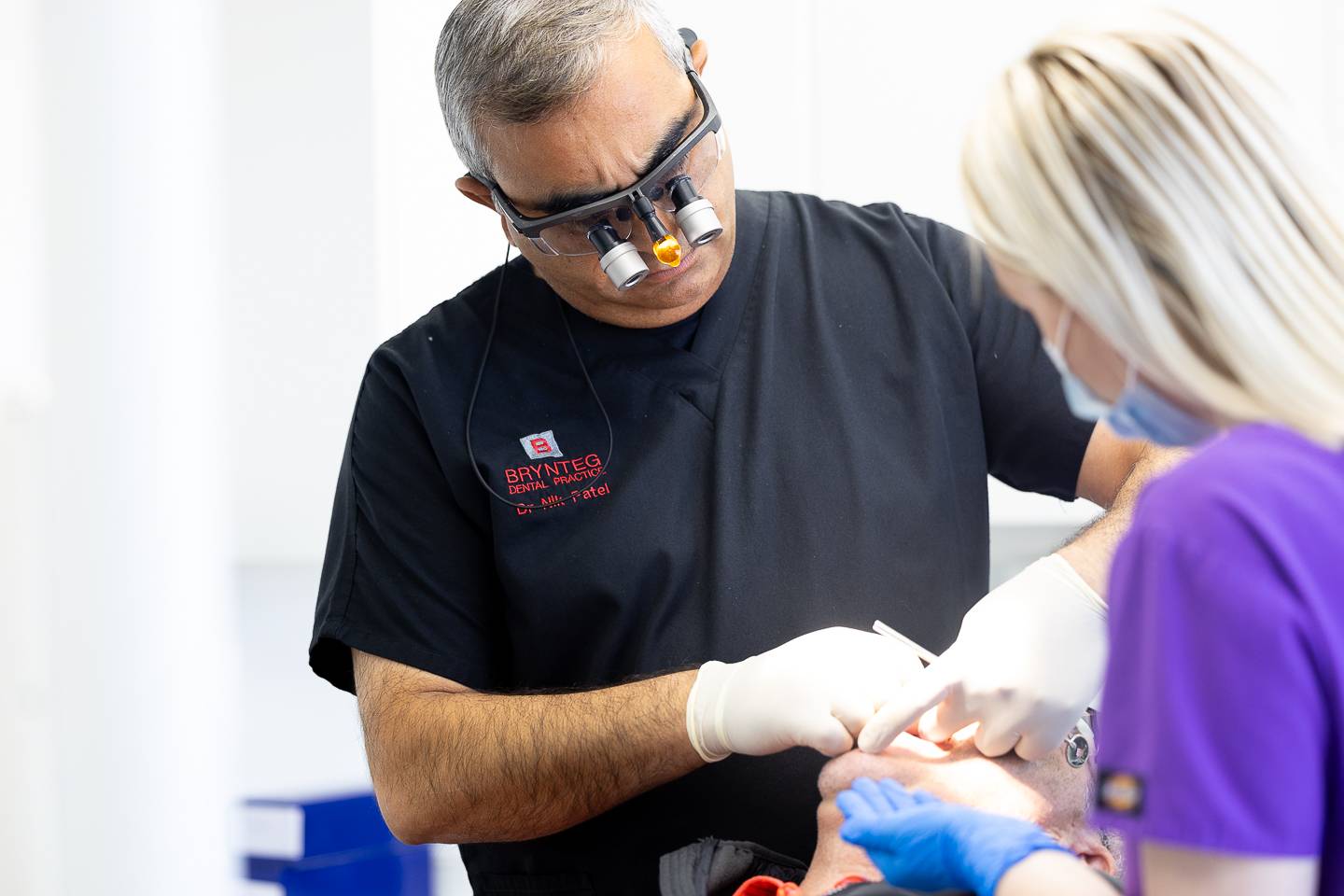 Tooth extraction surgery at Brynteg Dental