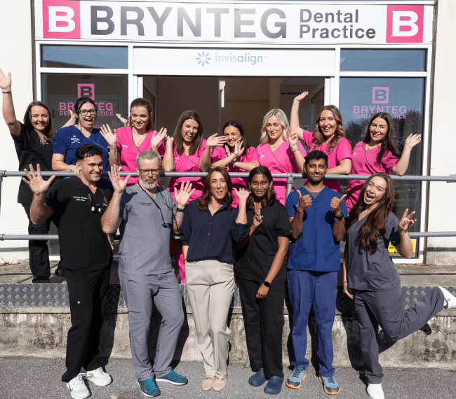 Friendly and fun team photo at Brynteg Dental Camarthen