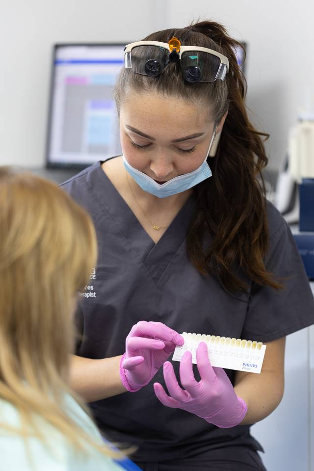 Tooth whitening chart