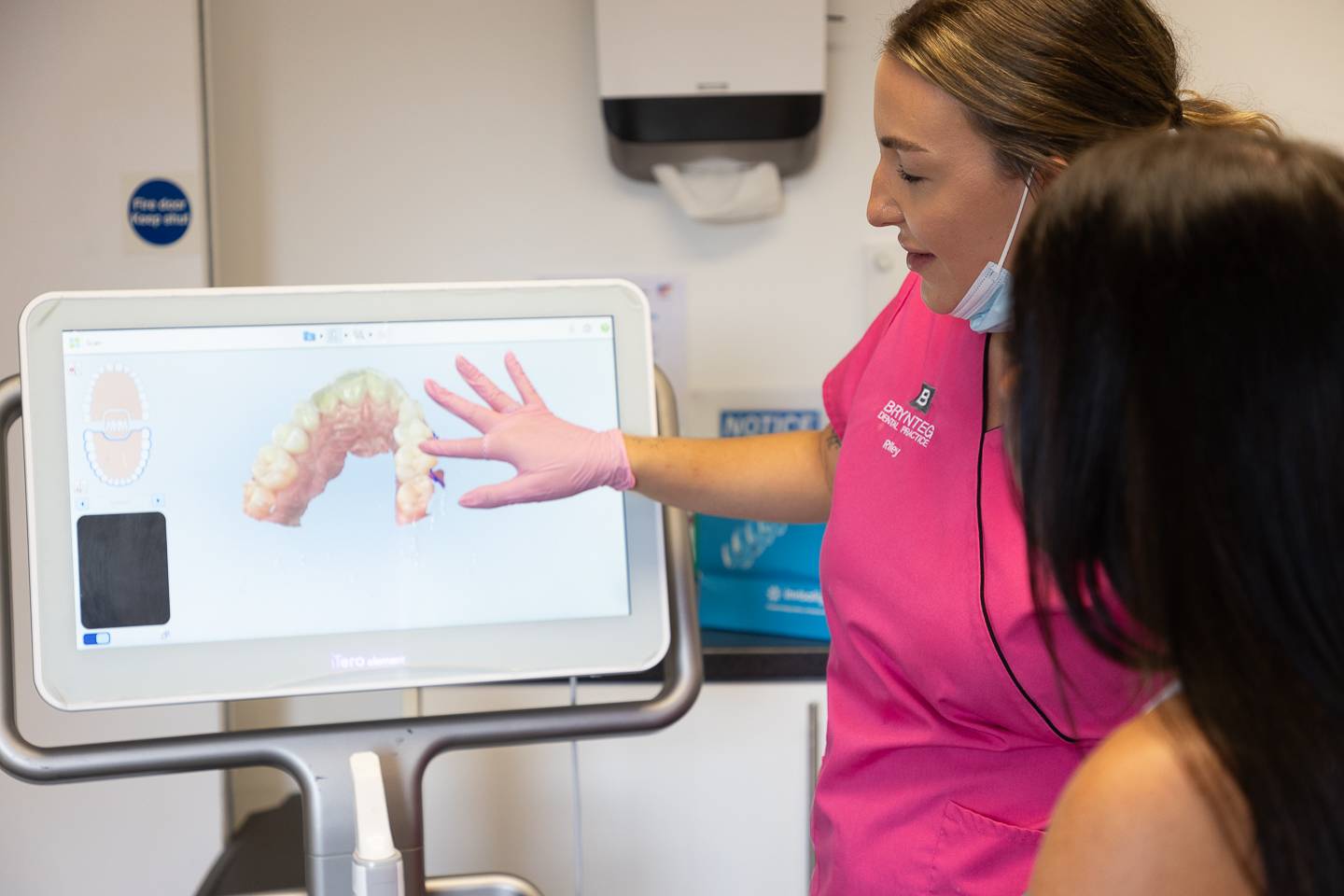 Digital scan of patients mouth for clear aligners