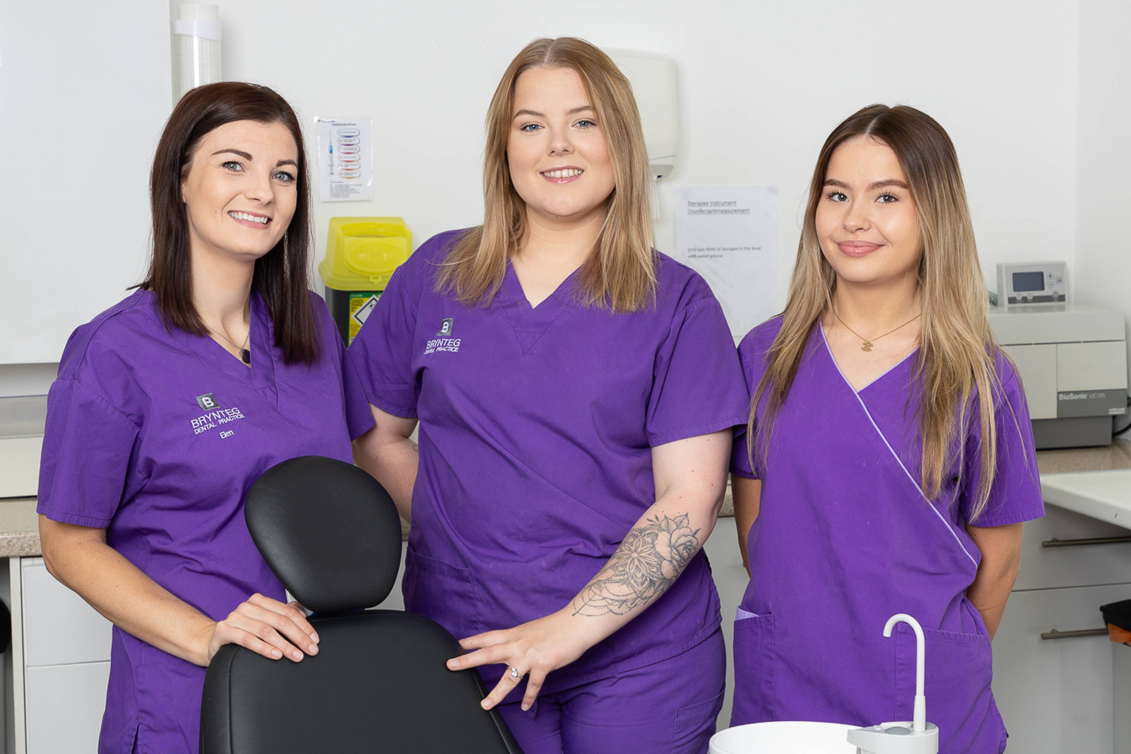 Welcoming dental team at Brynteg Dental