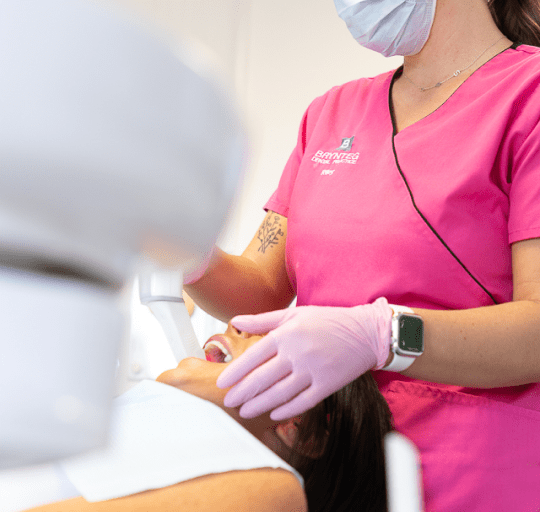 Oral scan of dental patient