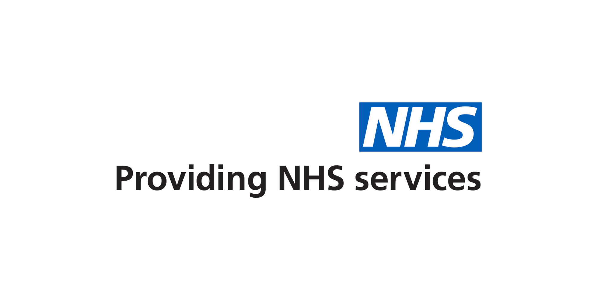 NHS providing an NHS service logo