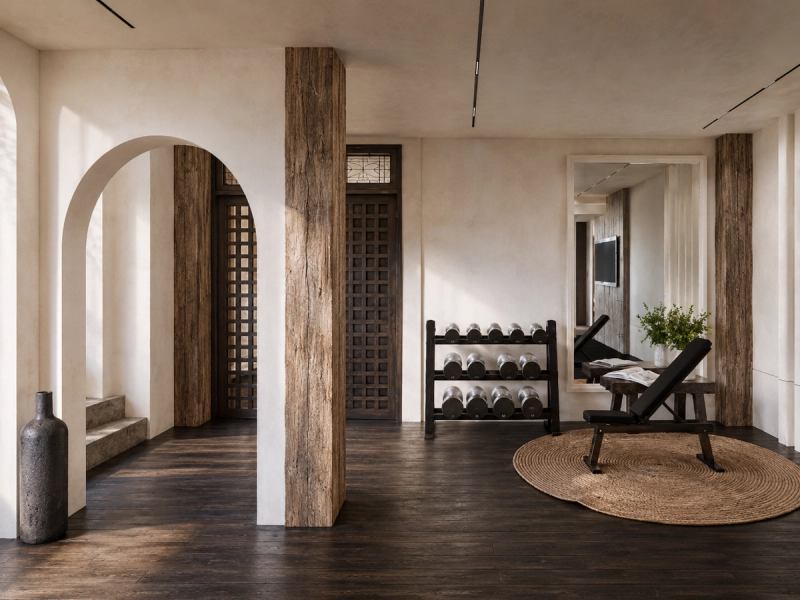 Black Wood — Fitness & Wellness — Home Gym
