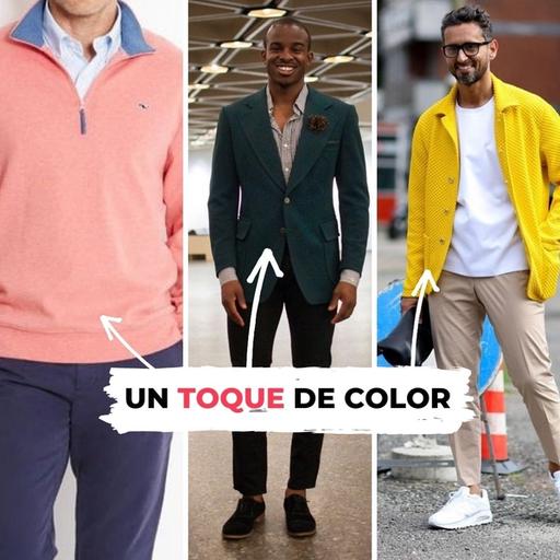 Una foto demostrativa con 3 personas que agregan un toque de color a su atuendo y se miran bien.