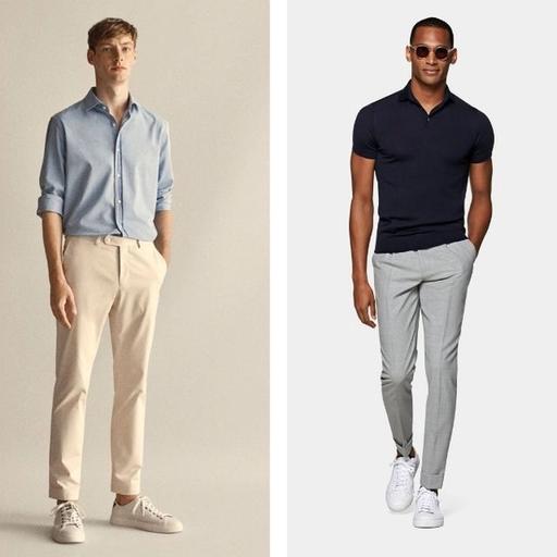 Imagen con dos hombres vistiendo ropa casual.