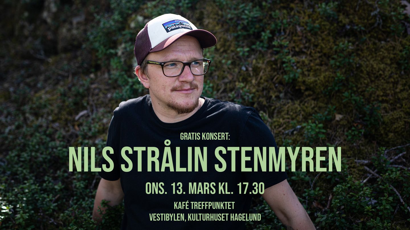 gratis konsert onsdag 13. mars kl. 17.30 på kafé treffpunktet i vestibylen, kulturhuset hagelund