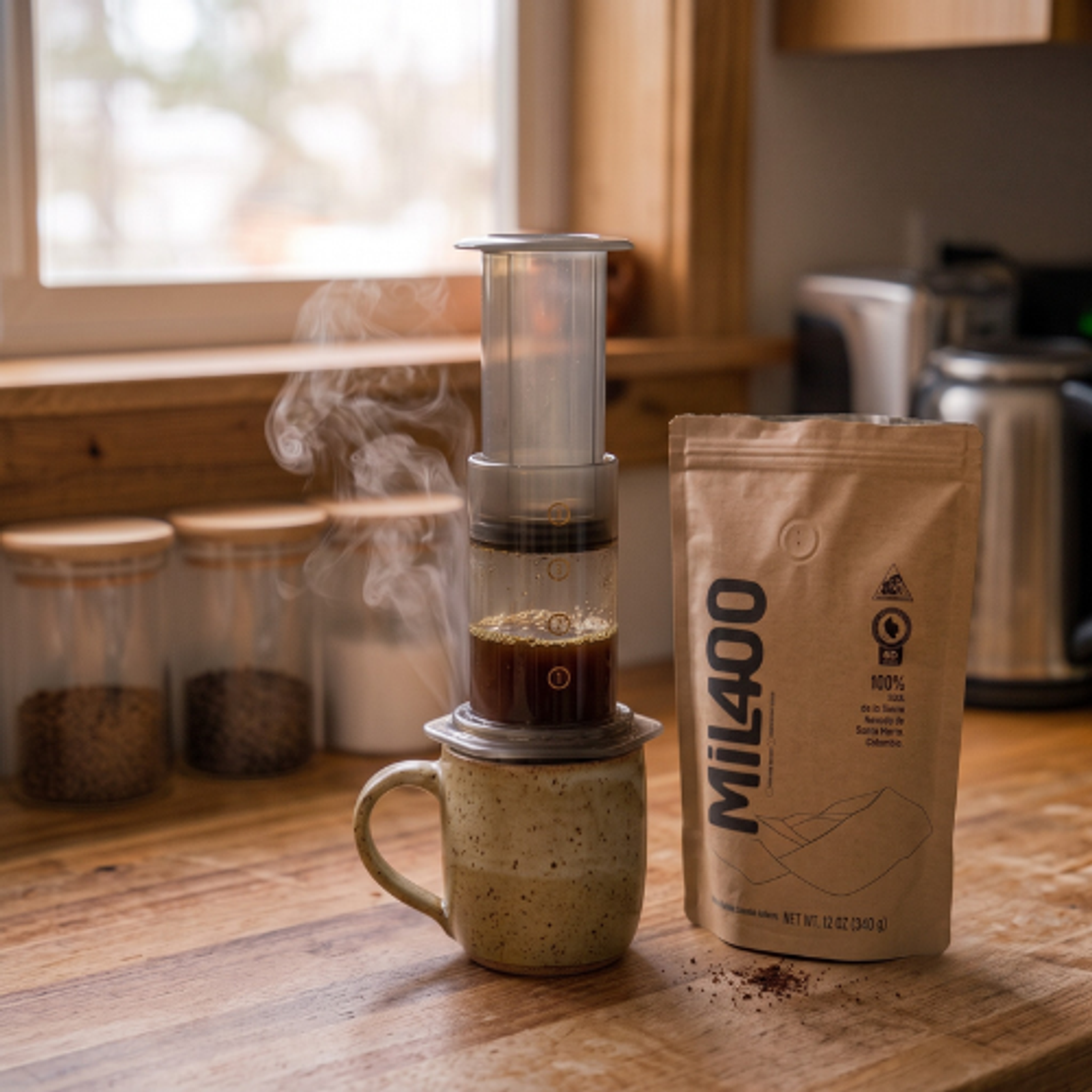Aeropress lista para usar