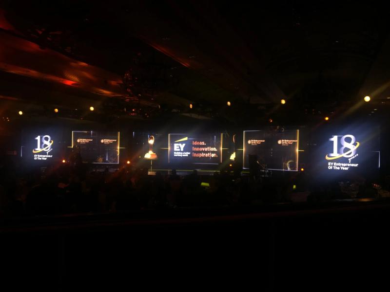 Dynamic LED visuals that celebrated entrepreneurship and innovation.