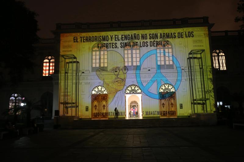 Projection Mapping, commemorating Mahatma Gandh's 150th birth anniversary