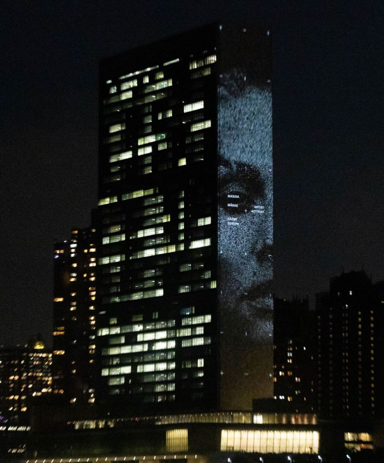 THE UN BUILDING AMPLIFIES YOUNG VOICES