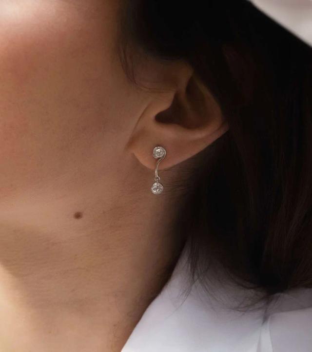 Old Mine Cut Earrings No. 11, LM Gems
