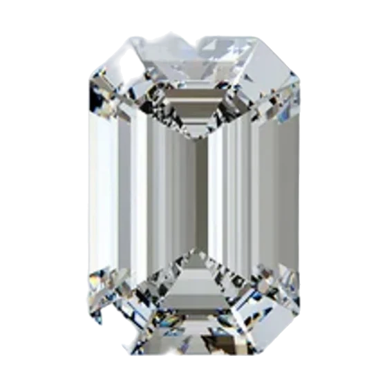 Emerald cut diamond