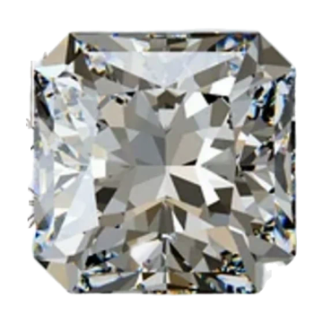 Radiant cut diamond