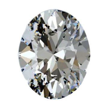 Oval cut diamond