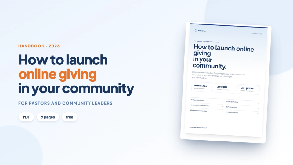 Cover of the e-book How to launch online giving in your community
