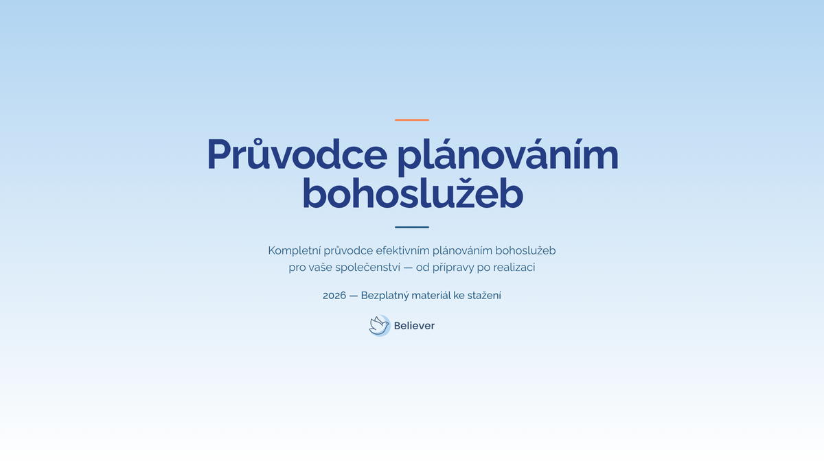 Obálka e-booku Průvodce plánováním bohoslužeb