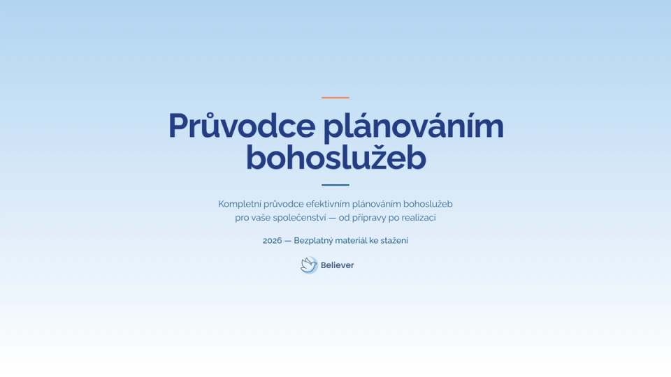 Obálka e-booku Průvodce plánováním bohoslužeb