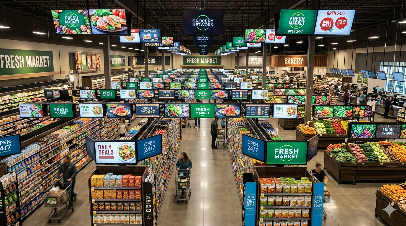 Deploying a 2,400-Screen Digital Signage Network for a National Grocery Retailer