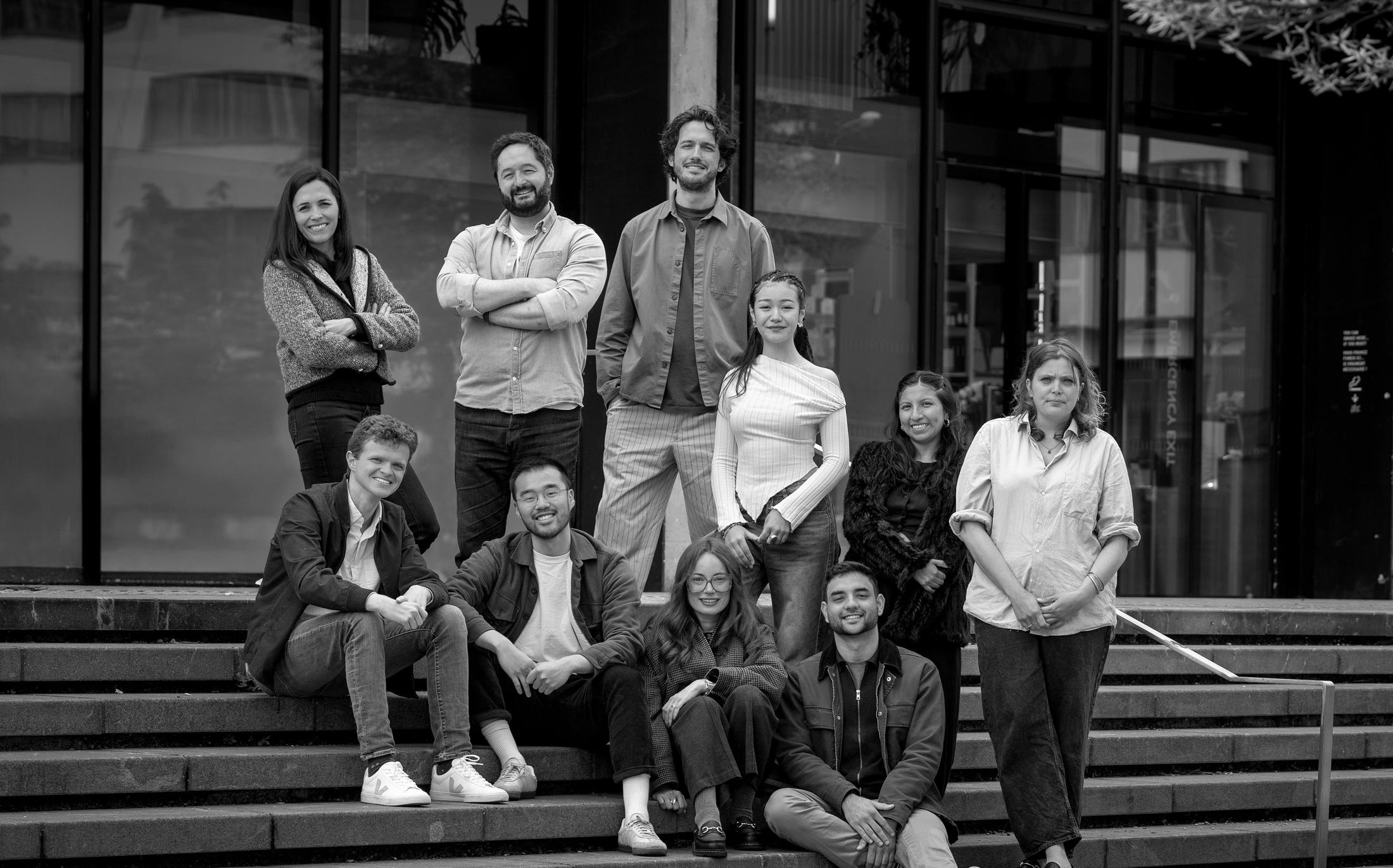 Marble team on a picture with Founders in Residence in Paris