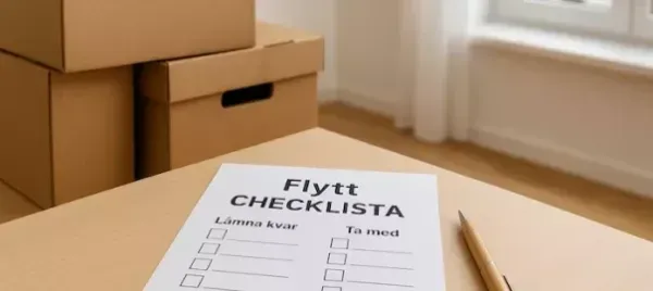 Checklista inför flytt