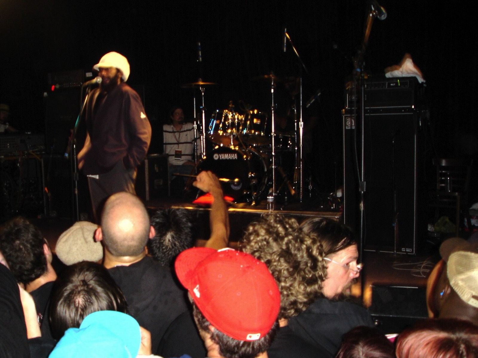 A band playing a live set