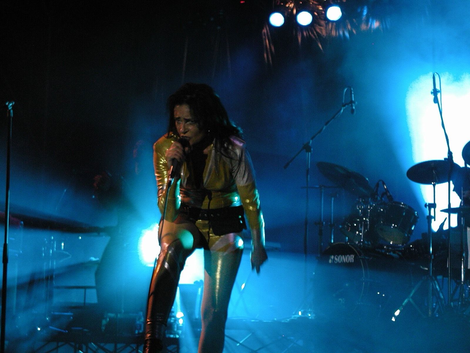 A band playing a live set