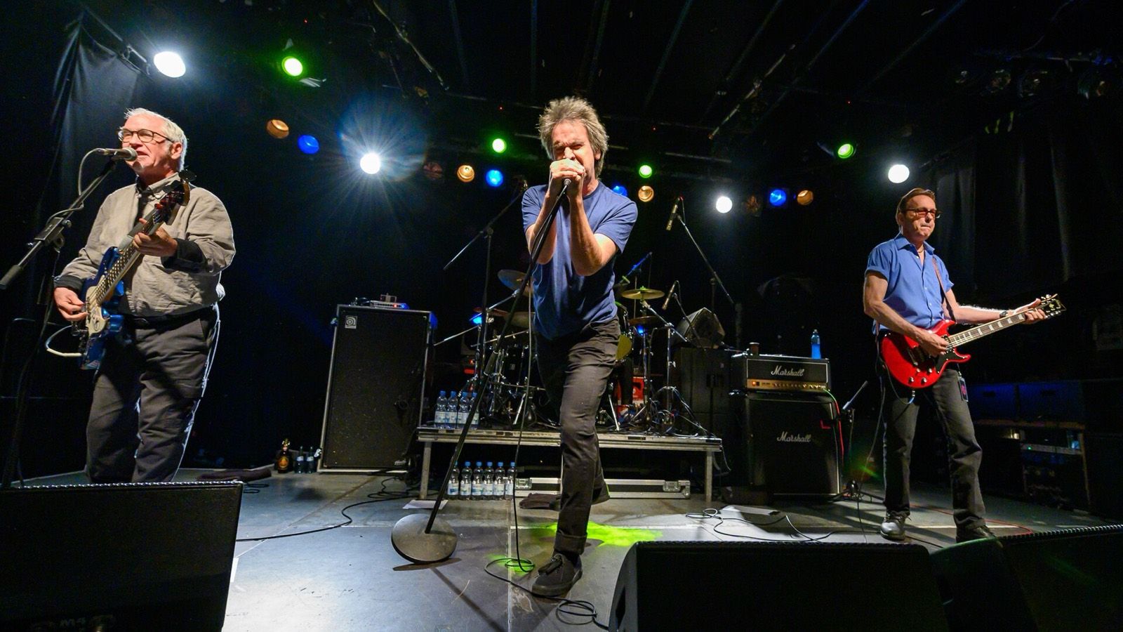 A band playing a live set