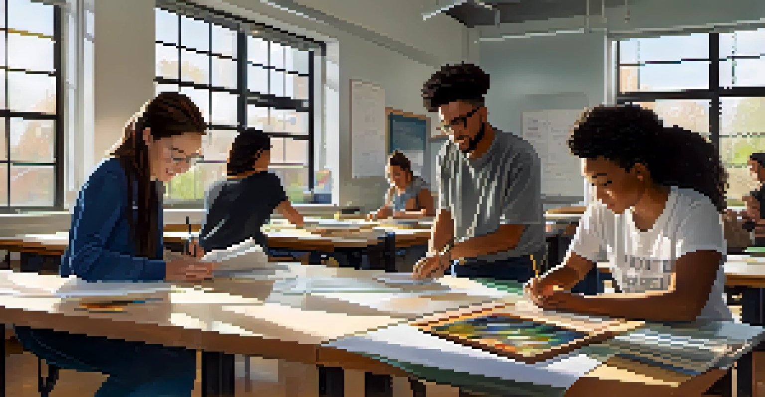 An inclusive classroom environment with adult learners participating in a workshop with an instructor.