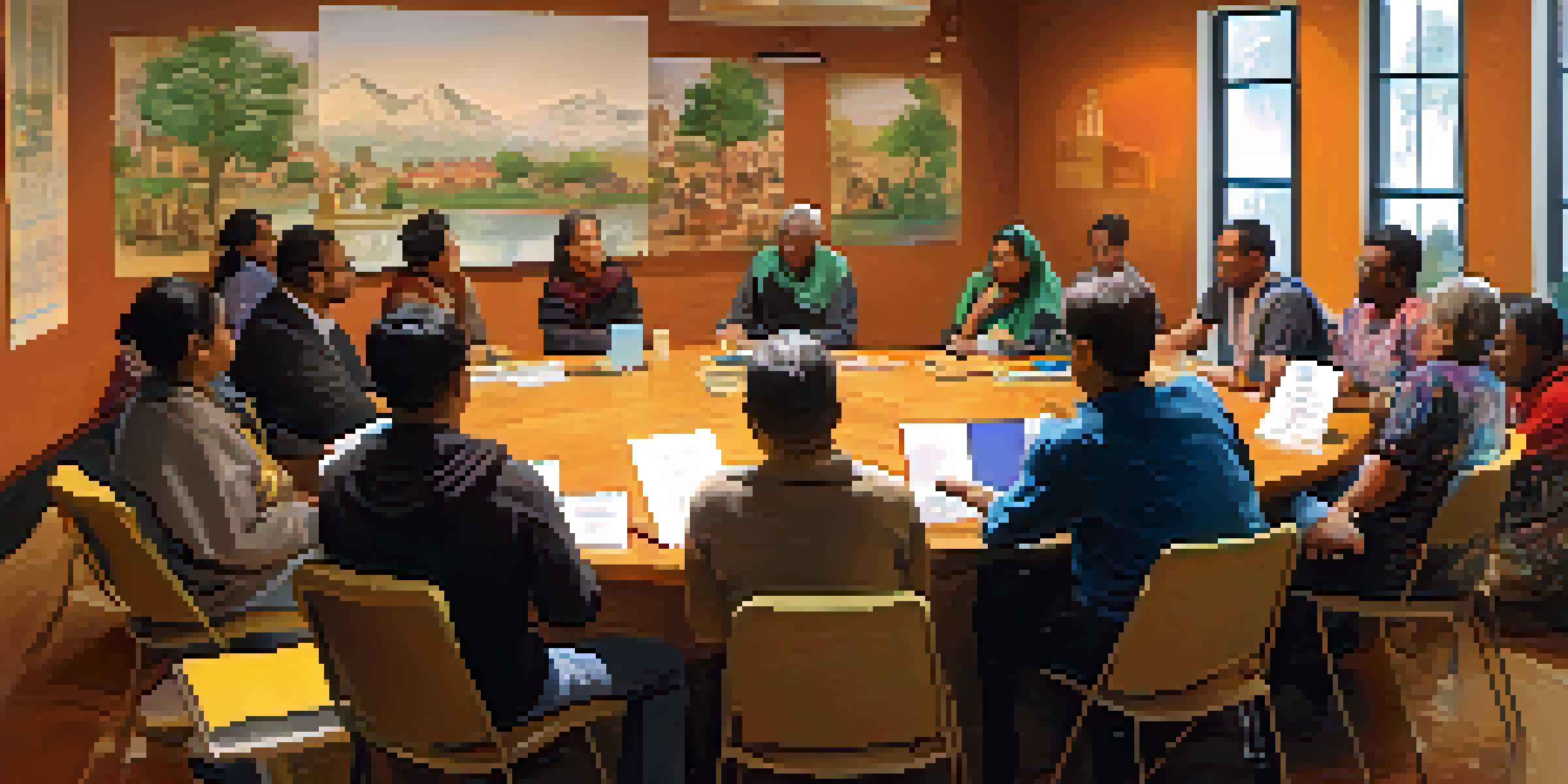 Citizens participating in a workshop session organized by a local community group.