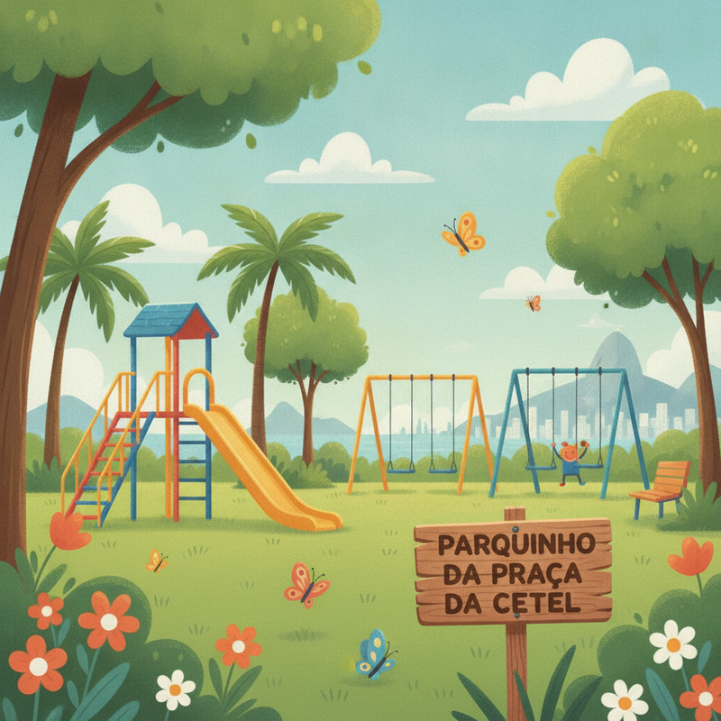 Foto: Parquinho da Praça da Cetel