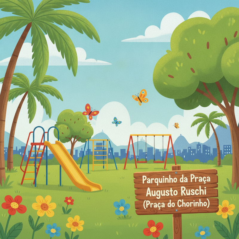 Foto: Parquinho da Praça Augusto Ruschi 
