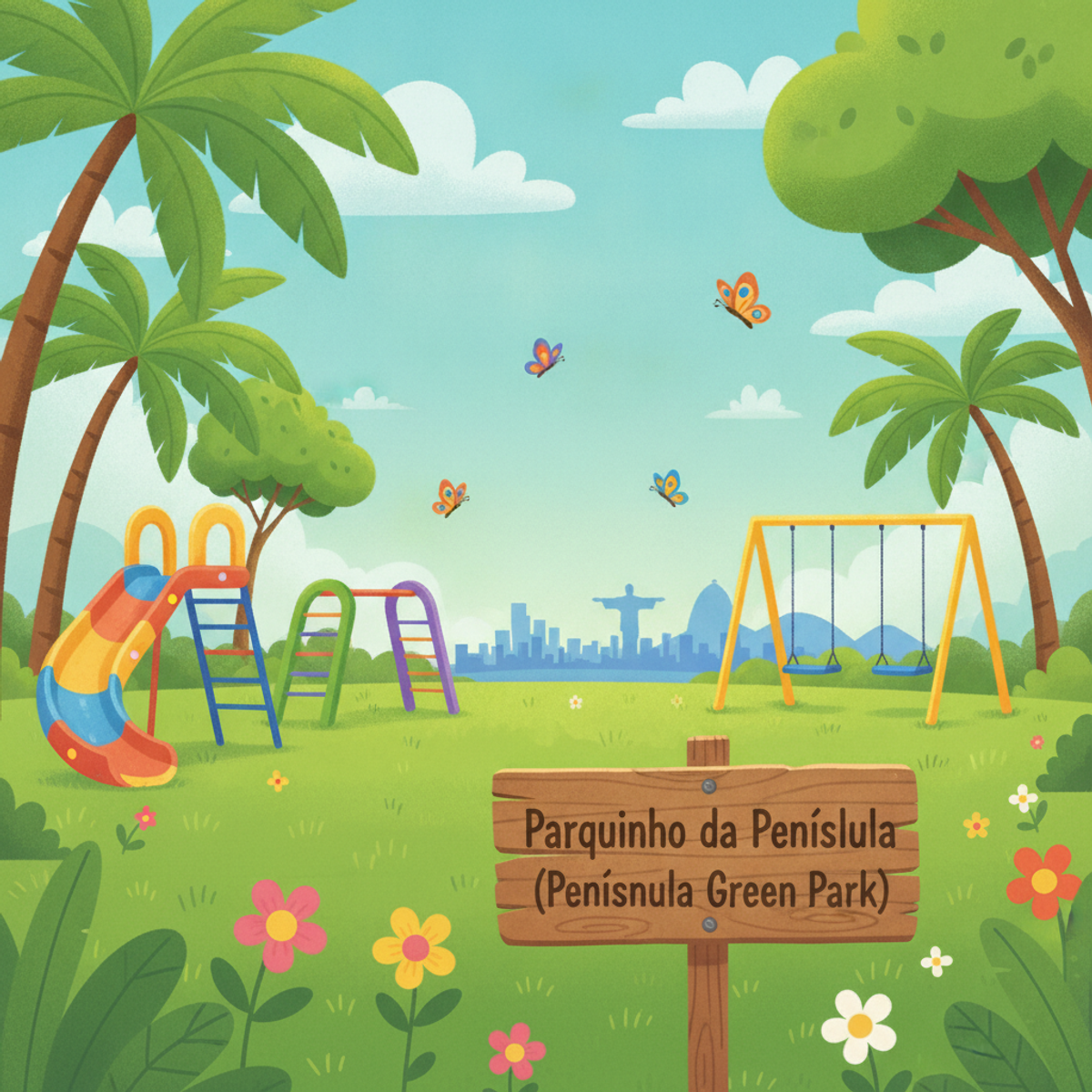 Foto: Parquinho da Península (Península Green Park)