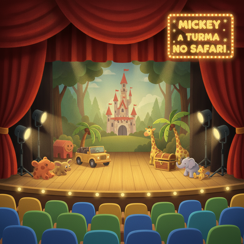Foto: Mickey e a Turma no Safari