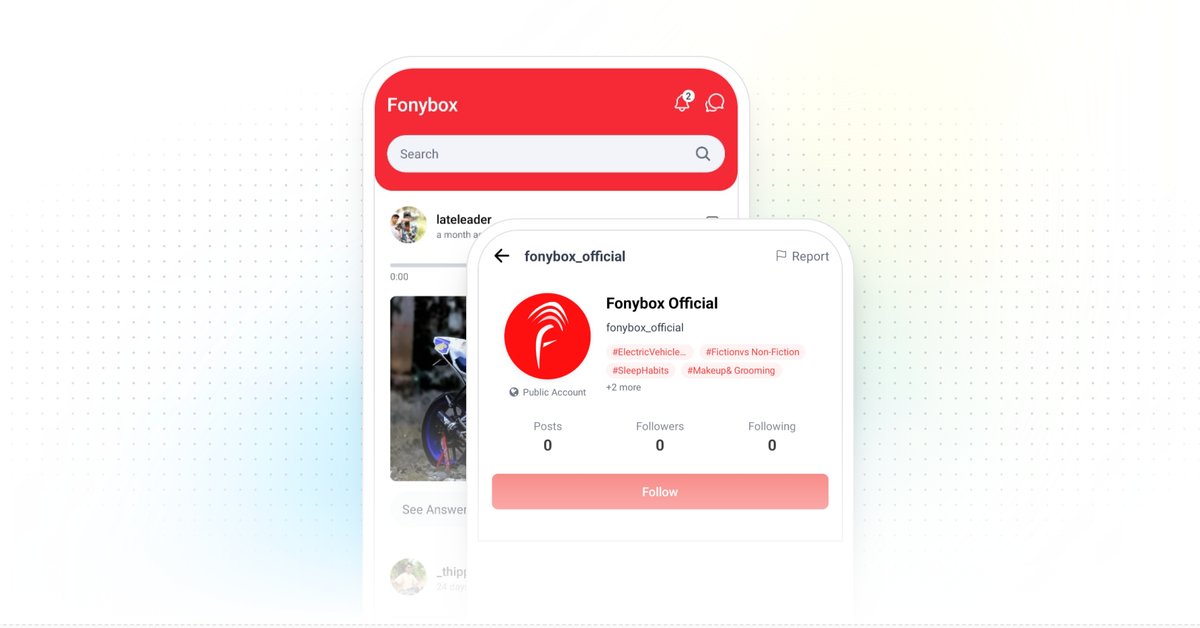 Fonybox local voice community platform