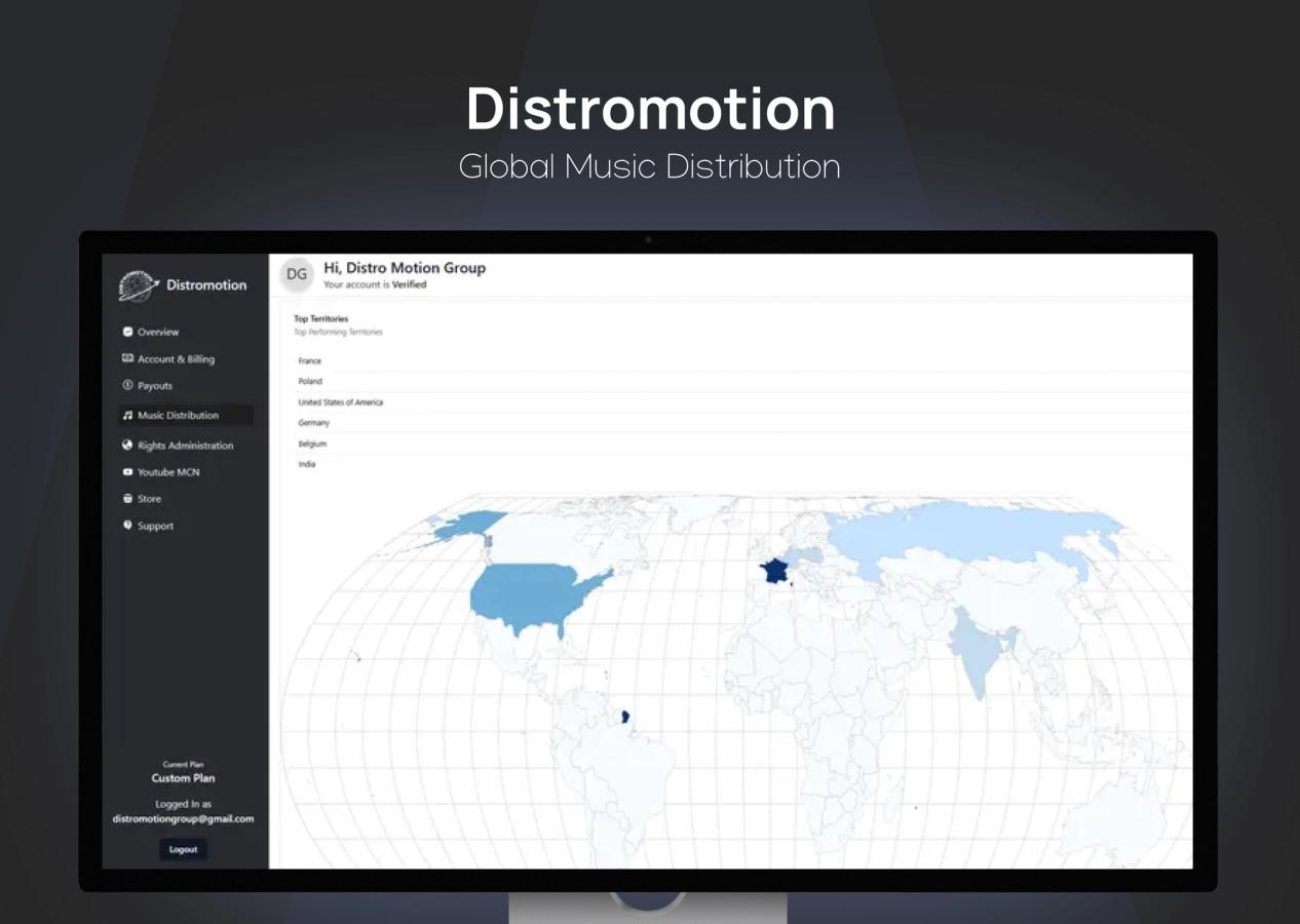 Music release planning and artist management dashboard